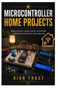 Microcontroller Home Projects: Build sensors, relays, alerts, and simple automation devices for everyday use cover