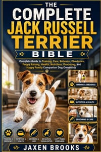 The Complete Jack Russell Terrier Bible: Complete Guide to Training, Care, Behavior, Obedience, Puppy Raising, Health, Nutrition, Grooming, and Happy cover