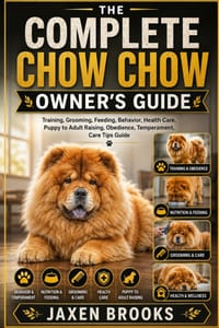 The Complete Chow Chow Owner's Guide: Training, Grooming, Feeding, Behavior, Health Care, Puppy to Adult Raising, Obedience, Temperament, Care Tips Gu cover