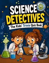 Science Detectives - The Kids' Trivia Quiz Book: 200+ Multiple-Choice Questions to Solve the Secrets of the Universe - For Ages 8-12 cover
