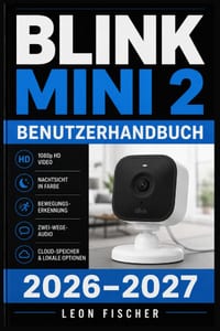 Blink Mini 2 Benutzerhandbuch 2026-2027: Ihr Praxis-Ratgeber zu Einrichtung, Funktionen, Speicher und Smart-Home-Integration cover