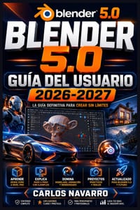 Blender 5.0 Guia del Usuario 2026-2027: Domina el Modelado 3D, Animacion y Renderizado con Tecnicas Paso a Paso para Principiantes y Profesionales cover