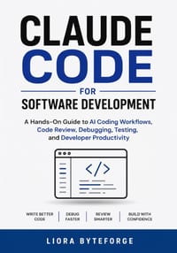 Claude Code for Software Development: Hands-On Guide to AI Coding Workflows, Code Review, Debugging, Testing, and Developer Productivity cover