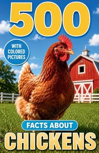 500 Fascinating Facts About Chickens: An Educational And Entertaining Journey Through The World Of Hens, Roosters, Eggs, Coops, And Farmyard Birds Des cover