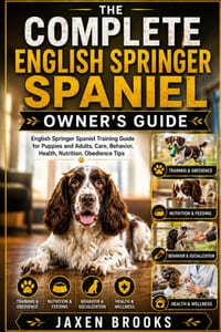 The Complete English Springer Spaniel Owner's Guide: English Springer Spaniel Training Guide for Puppies and Adults, Care, Behavior, Health, Nutrition cover