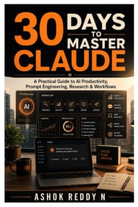 30 Days to Master Claude: A Practical Guide to AI Productivity, Prompt Engineering, Research & Workflows cover