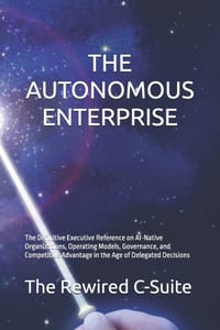 The Autonomous Enterprise: The Definitive Executive Reference on AI-Native Organizations, Operating Models, Governance, and Competitive Advantage in t cover