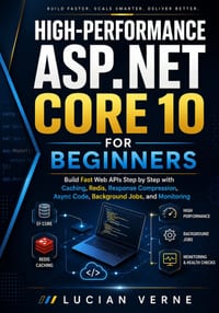 High-Performance ASP.NET Core 10 for Beginners: Build Fast Web APIs Step by Step with Caching, Redis, Response Compression, Async Code, Background Job cover
