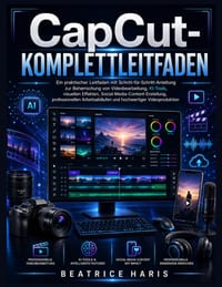 CapCut-Komplettleitfaden: Ein praktischer Leitfaden mit Schritt-für-Schritt-Anleitung zur Beherrschung von Videobearbeitung, KI-Tools, visuellen Effek cover