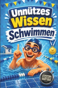 Unnützes Wissen Schwimmen: Kuriose & witzige Fakten als Geschenk für Schwimmer cover