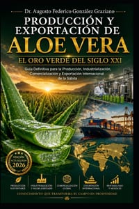 PRODUCCIÓN Y EXPORTACIÓN DE Aloe Vera: El Oro Verde del Siglo XXI: Guía Definitiva para la Producción, Industrialización, Comercialización y Exportaci cover