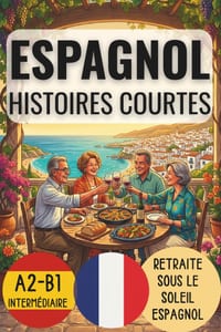 Retraite Sous Le Soleil Espagnol. Histoires Courtes En Espagnol: Niveau Intermédiaire A2-B1 cover