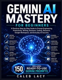 Gemini AI Mastery for Beginners: A Practical Step-by-Step Guide to Prompt Engineering, Productivity, Writing, Business, Coding, Research, Google Works cover