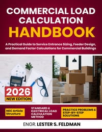 Commercial Load Calculation Handbook: A Practical Guide to Service Entrance Sizing, Feeder Design, and Demand Factor Calculations for Commercial Build cover