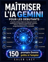 Maîtriser l'IA Gemini pour les débutants: Un guide pratique étape par étape pour réussir rapidement en ingénierie, productivité, rédaction, affaires, cover
