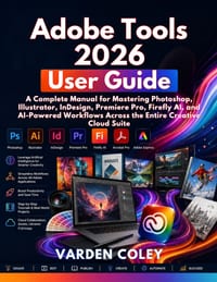 Adobe Tools 2026 User Guide: A Complete Manual for Mastering Photoshop, Illustrator, InDesign, Premiere Pro, Firefly AI, and AI-Powered Workflows Acro cover