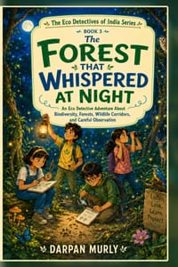 The Forest That Whispered at Night: An Eco Detective Adventure About Biodiversity, Forests, Wildlife Corridors and Careful Observation cover