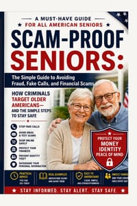 Scam-Proof Seniors: The Simple Guide to Avoiding Fraud, Fake Calls, and Financial Scams: How Criminals Target Older Americans-and the Simple Steps to cover