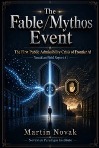 The Fable/Mythos Event. The First Public Admissibility Crisis of Frontier AI: Novakian Field Report #1 cover