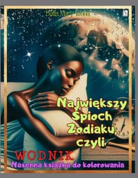 Największy Śpioch Zodiaku, czyli Wodnik: Nasenna książka do kolorowania cover
