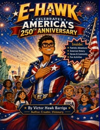 E-Hawk Celebrates America's 250th Anniversary: A Special Edition Patriotic Comic Book Adventure cover