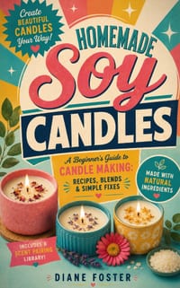 Homemade Soy Candles: A Beginner's Guide to Candle Making cover