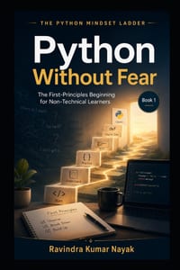 Python Without Fear The First-Principles Beginning for Non-Technical Learners: Book 1 of The Python Mindset Ladder cover