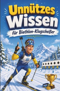 Unnützes Wissen für Biathlon-Klugscheißer: Kuriose & witzige Fakten als Geschenk für Biathleten cover