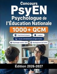Concours PsyEN Psychologue de l'Éducation Nationale: Psychologie scolaire: QCM, psychologie, développement de l'enfant, étude de dossier et oral cover
