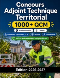 Concours Adjoint Technique Territorial: Collectivités Territoriales: QCM, sécurité, maintenance, technique, épreuves et oral cover