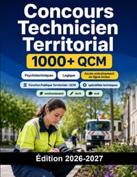 Concours Technicien Territorial: Fonction Publique Territoriale: QCM, spécialités techniques, environnement, écrit et oral cover