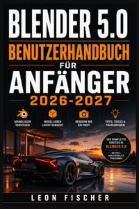 Blender 5.0 Benutzerhandbuch für Anfänger 2026-2027: 3D-Modellierung, Animation und Rendering meistern-schrittweise vom ersten Start bis zum vollendet cover