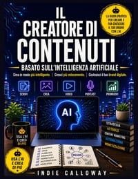 Il creatore di contenuti basato sull'intelligenza artificiale: Crea in modo più intelligente. Cresci più velocemente. Costruisci il tuo brand digitale cover