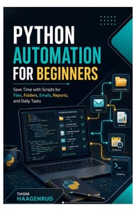 Python Automation for Beginners: Save Time with Scripts for Files, Folders, Emails, Reports, and Daily Tasks cover