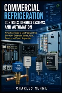 Commercial Refrigeration Controls, Defrost Systems, and Automation: A Practical Guide to Electrical Controls, Electronic Expansion Valves, PLCs, Senso cover
