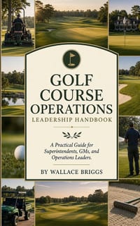 Golf course operations leadership handbook: A Practical Guide for Superintendents, GMs, and Operations Leaders cover