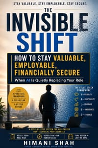 The Invisible Shift: Protect Your Career When AI Is Quietly Replacing Your Role: The VALUE Stack System - A 90-Day Roadmap for Mid-Career Professional cover