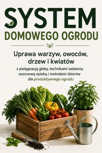 System Domowego Ogrodu: Uprawa warzyw, owoców, drzew i kwiatów z pielęgnacją gleby, technikami sadzenia, sezonową opieką i metodam cover