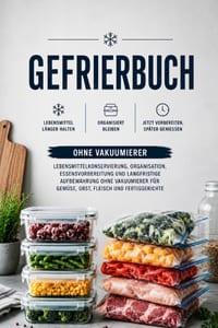 Gefrierbuch: Lebensmittelkonservierung, Organisation, Essensvorbereitung und langfristige Aufbewahrung ohne Vakuumierer für Gemüse, Obst, Fleisch und cover