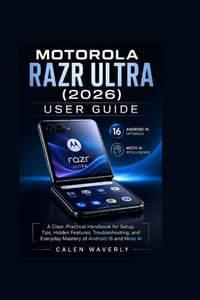 Motorola Razr Ultra (2026) User Guide: A Clear, Practical Handbook for Setup, Tips, Hidden Features, Troubleshooting, and Everyday Mastery of Android cover