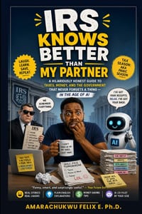 IRS Knows Better Than My Partner: A Hilariously Honest Guide to Taxes, Money, and the Government That Never Forgets a Thing - in the Age of AI cover