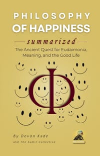 PHILOSOPHY OF HAPPINESS Summarized: The Ancient Quest for Eudaimonia, Meaning, and the Good Life cover