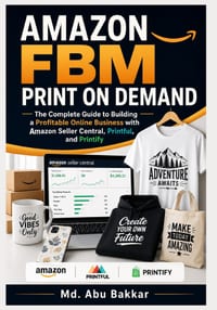 Amazon FBM Print on Demand: The Complete Guide to Building a Profitable Online Business with Amazon Seller Central, Printful, and Printify cover