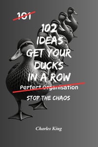 102 Ideas To Get Your Ducks In A Row: No Last-Minute Chaos. No Constant Disorganisation. Simple Everyday Ideas To Get Organised, Stay Prepared, and Ke cover