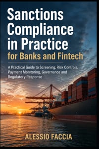 Sanctions Compliance in Practice for Banks and Fintech: A Practical Guide to Screening, Risk Controls, Payment Monitoring, Governance and Regulatory R cover