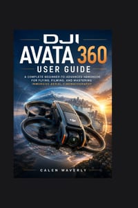 DJI Avata 360 User Guide: A Complete Beginner-to-Advanced Handbook for Flying, Filming, and Mastering Immersive Aerial Cinematography cover