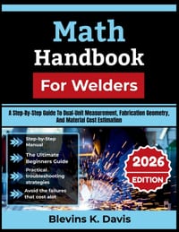 Math Handbook For Welders 2026: A Step-By-Step Guide To Dual-Unit Measurement, Fabrication Geometry, And Material Cost Estimation cover