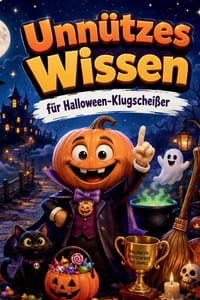 Unnützes Wissen für Halloween-Klugscheißer: Kuriose & witzige Fakten als Geschenk für Halloween-Fans cover