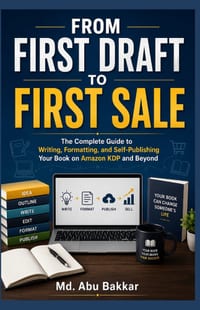 From First Draft to First Sale: The Complete Guide to Writing, Formatting, and Self-Publishing Your Book on Amazon KDP and Beyond cover