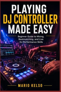 Playing DJ Controller Made Easy: Beginner Guide to Mixing, Beatmatching, and Live DJ Performance Skills cover